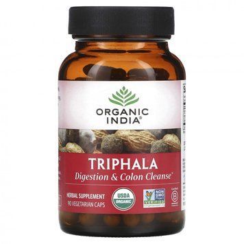Трифала Organic India Triphala тріфала детокс комплекс 90 капсул 394020024701 фото