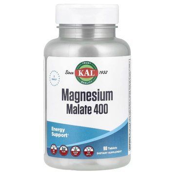 Магній малат, Magnesium Malate KAL 400 мг 90 таблеток 833607154912 фото