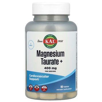 Таурат магнію +, Magnesium Taurate + KAL 400 мг 90 таблеток 222773117652 фото