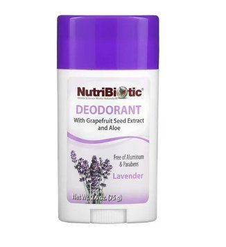 NutriBiotic, дезодорант, лаванда, 75 г 820192709172 фото