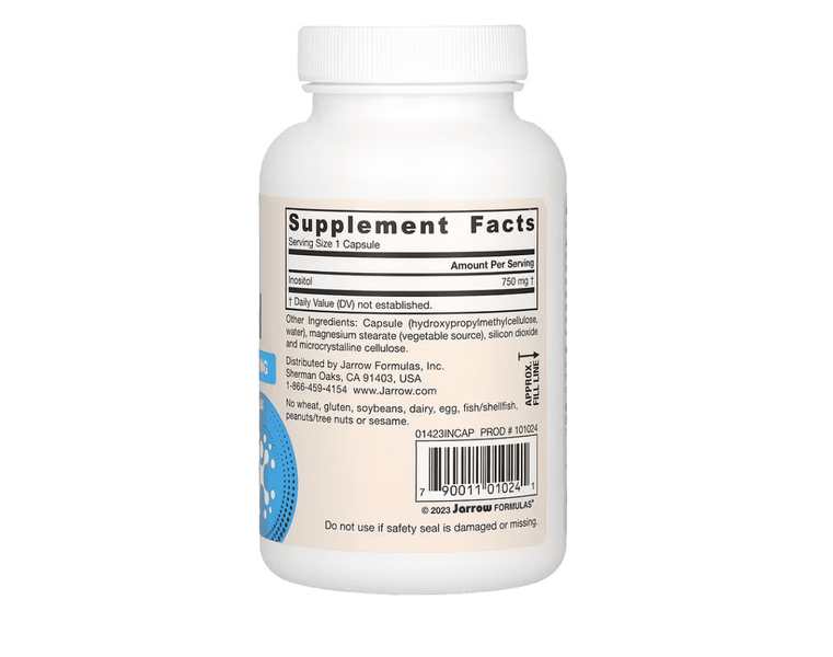 Інозитол Inositol 750 мг Jarrow Formulas 100 капсул 113972892171 фото