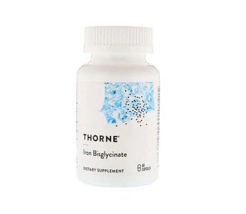 Залізо бісгліцинат Iron Bisglycinate Thorne 60 капсул 395742684612 фото